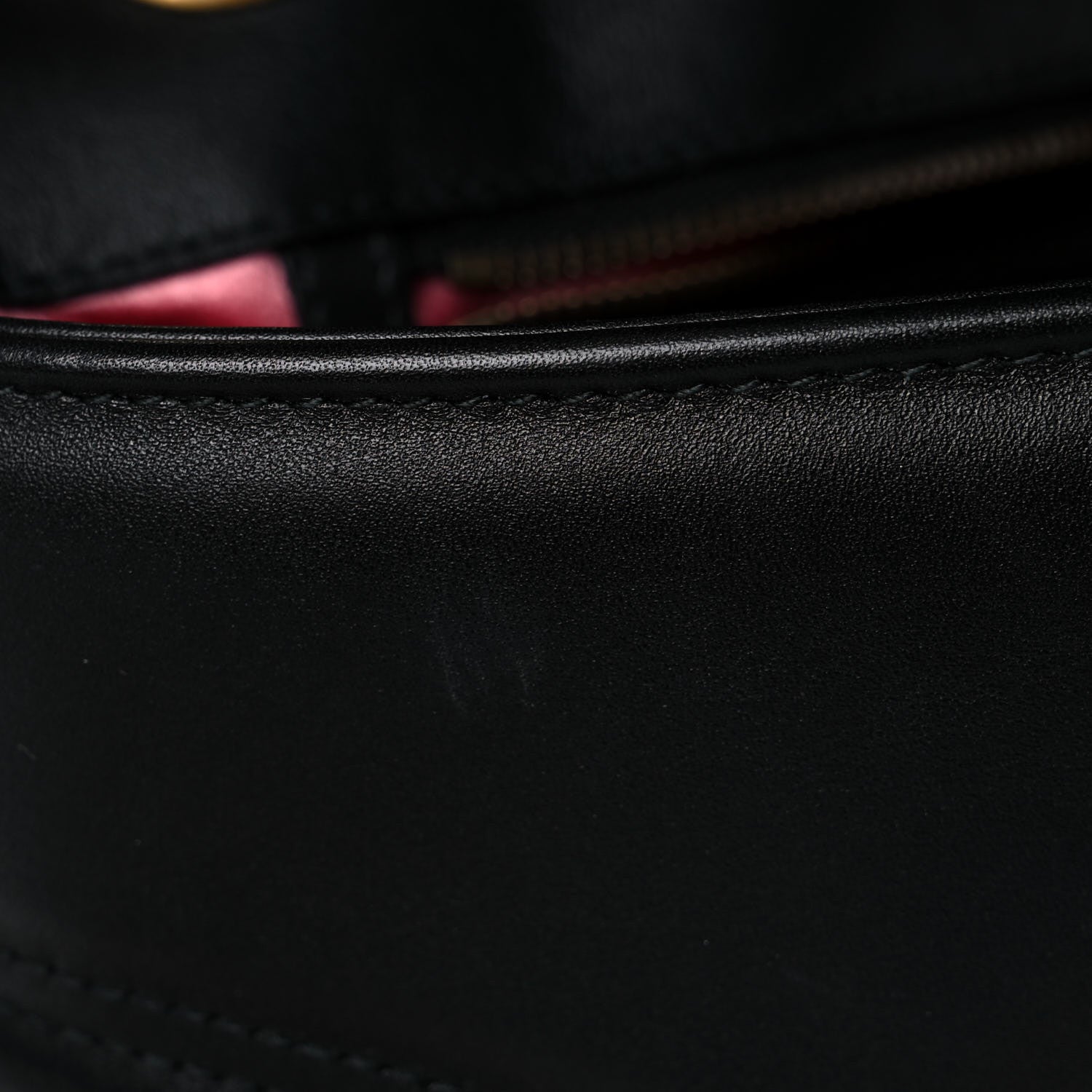 Gucci Calfskin Matelasse Medium GG Marmont Shoulder Bag Black White 19 of 24