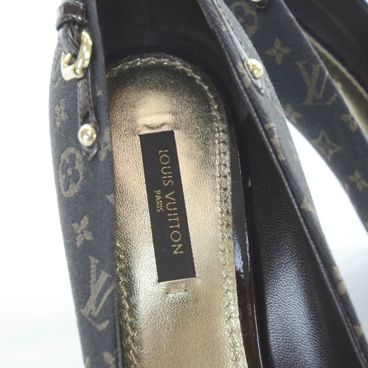 Mini Lin Monogram Heels Pumps Ebene 37