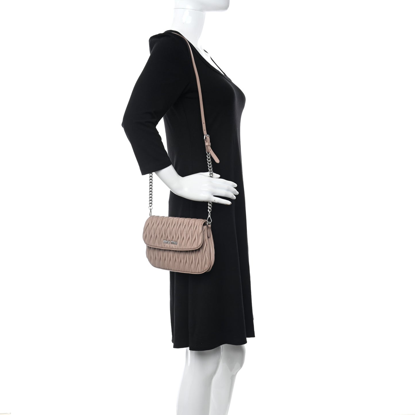 Nappa Matelasse Flap Cammeo