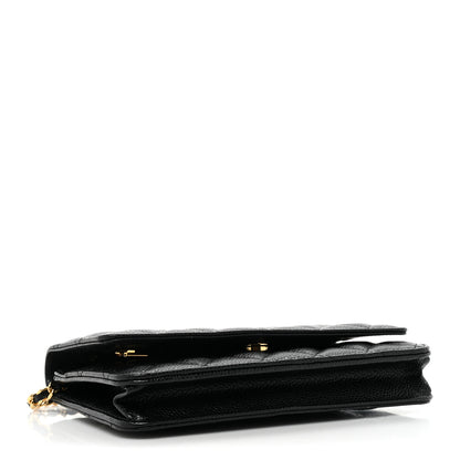 Chanel Caviar Quilted Wallet on Chain WOC Black 4 of 11