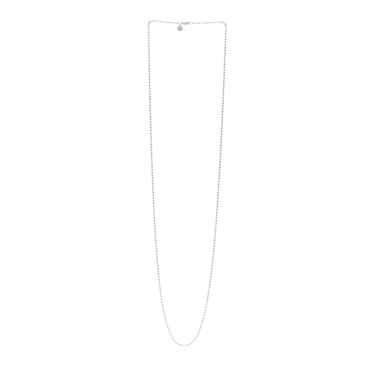Tiffany Sterling Silver Bead Chain Necklace 34" 3 of 4