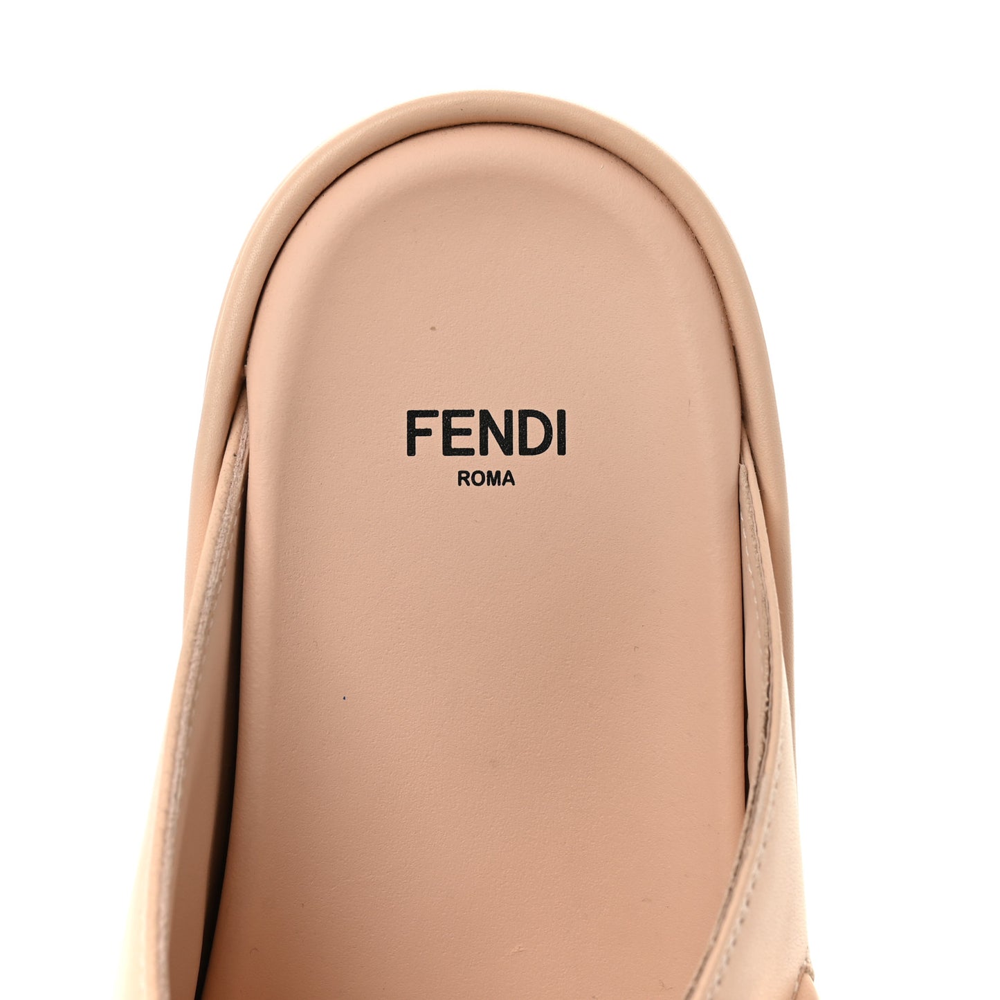 Vitello Womens Fendigraphy Slide Sandals 37 Light Rose