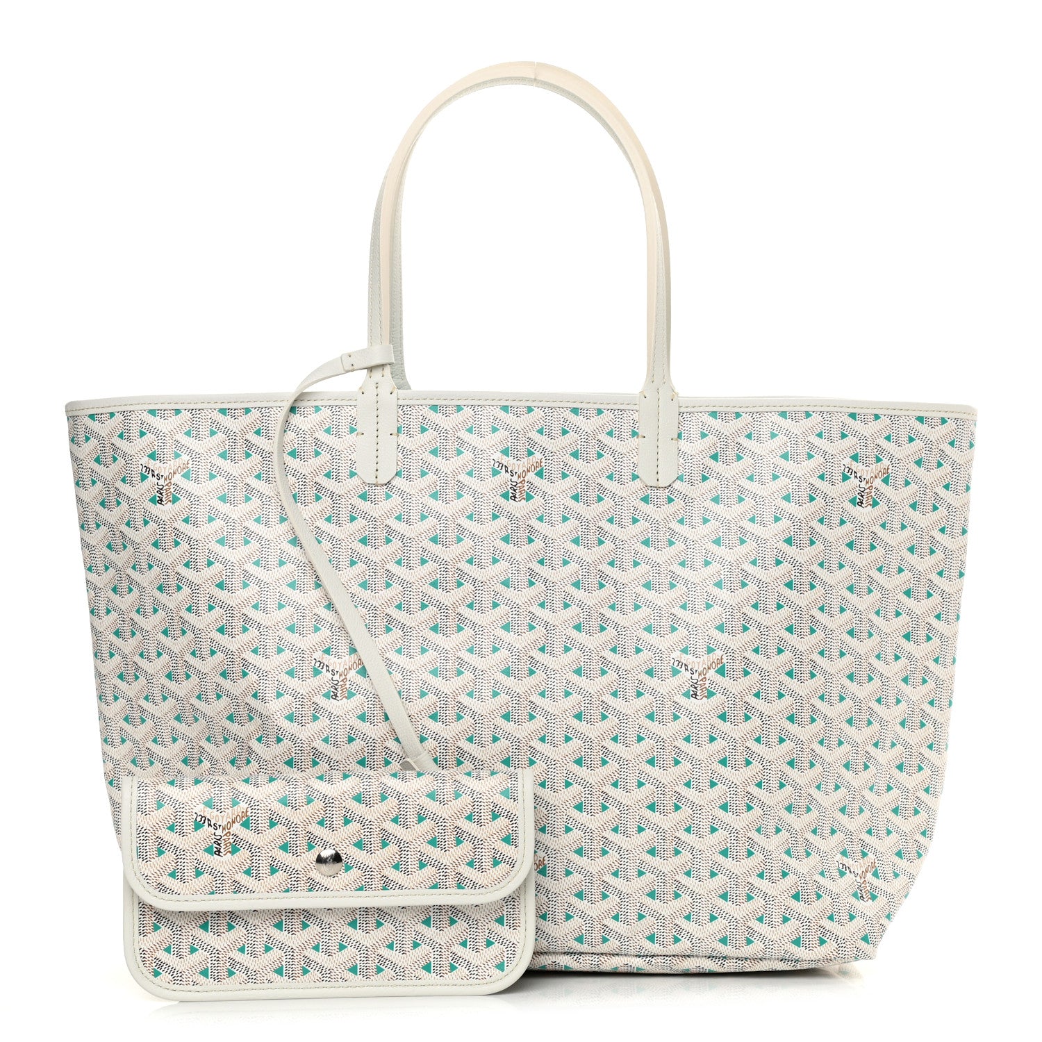 Goyard Goyardine Saint Louis Claire Voie PM White Opaline 1 of 14