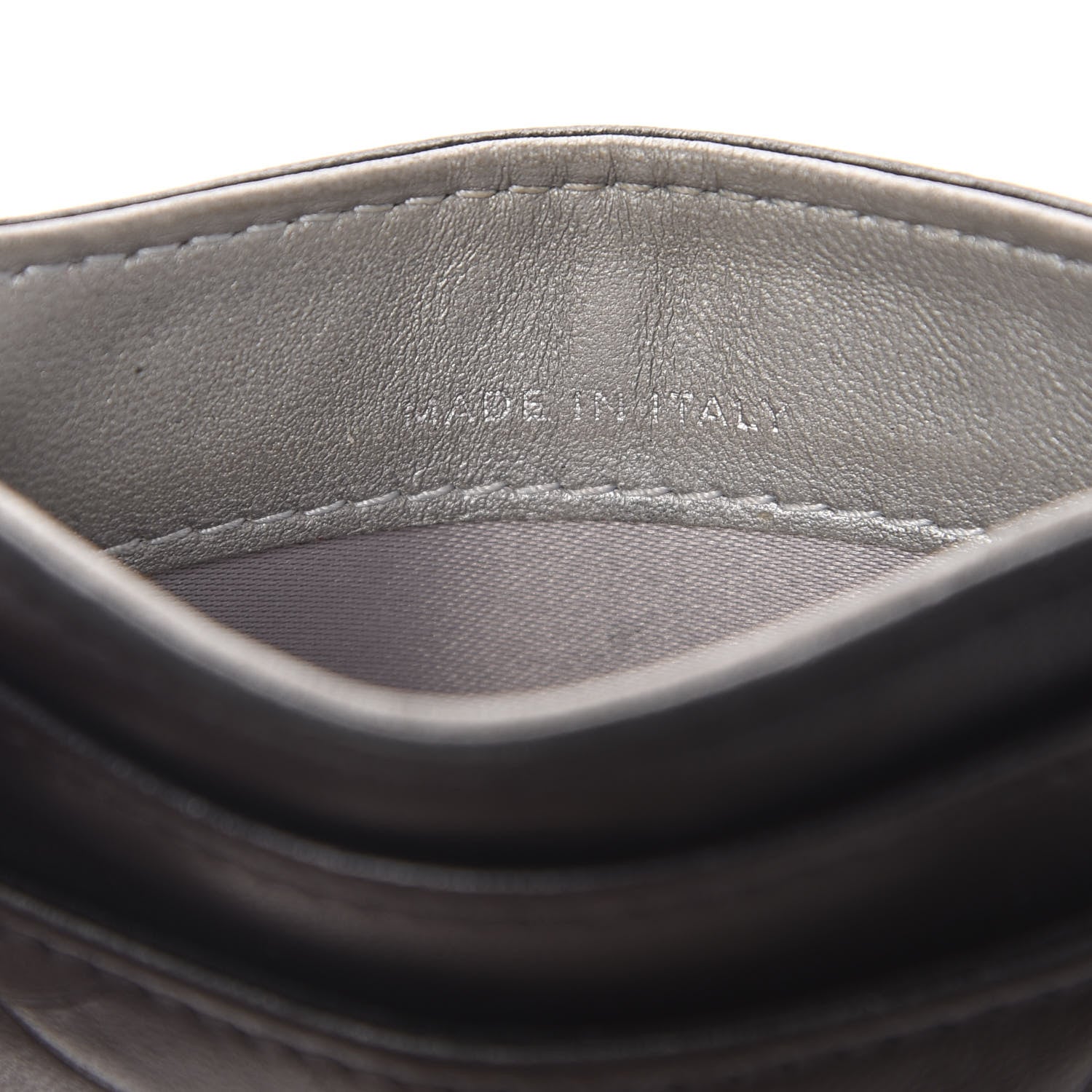 Chanel Lambskin Camellia Embossed Card Holder Black 8 of 9