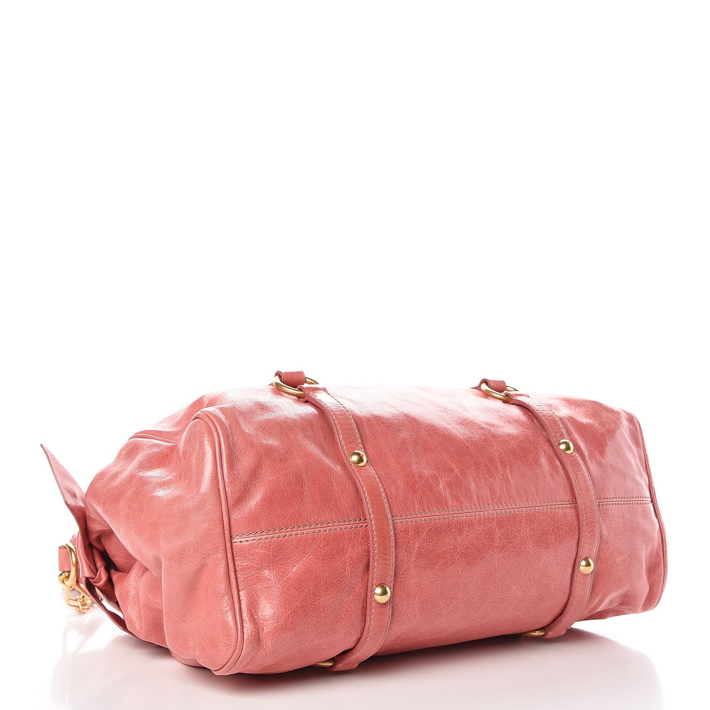 Vitello Lux Medium Bow Bag Rosa