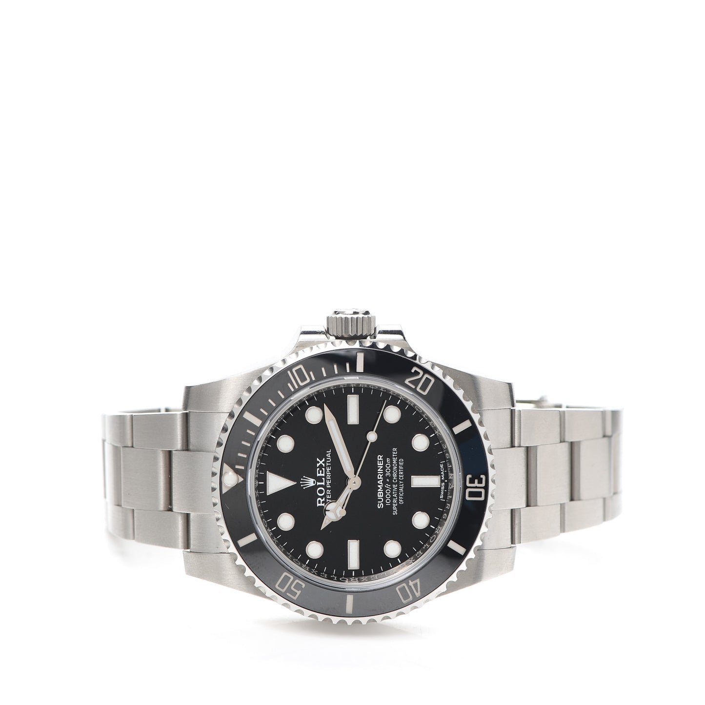 Stainless Steel 40mm Oyster Perpetual Submariner Watch Black 114060