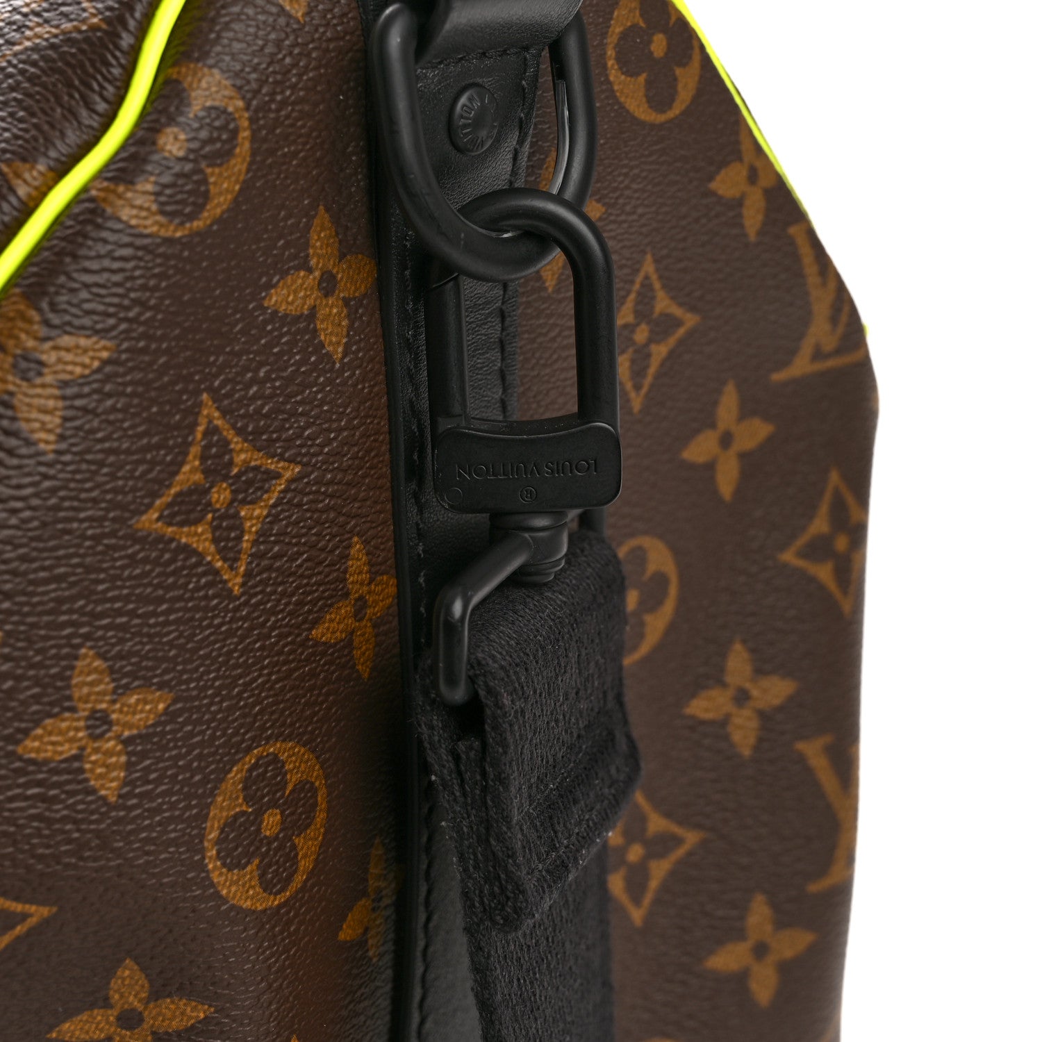 Louis Vuitton Monogram Macassar Keepall Bandouliere 50 Florescent Yellow 10 of 12