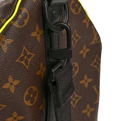 Louis Vuitton Monogram Macassar Keepall Bandouliere 50 Florescent Yellow 10 of 12