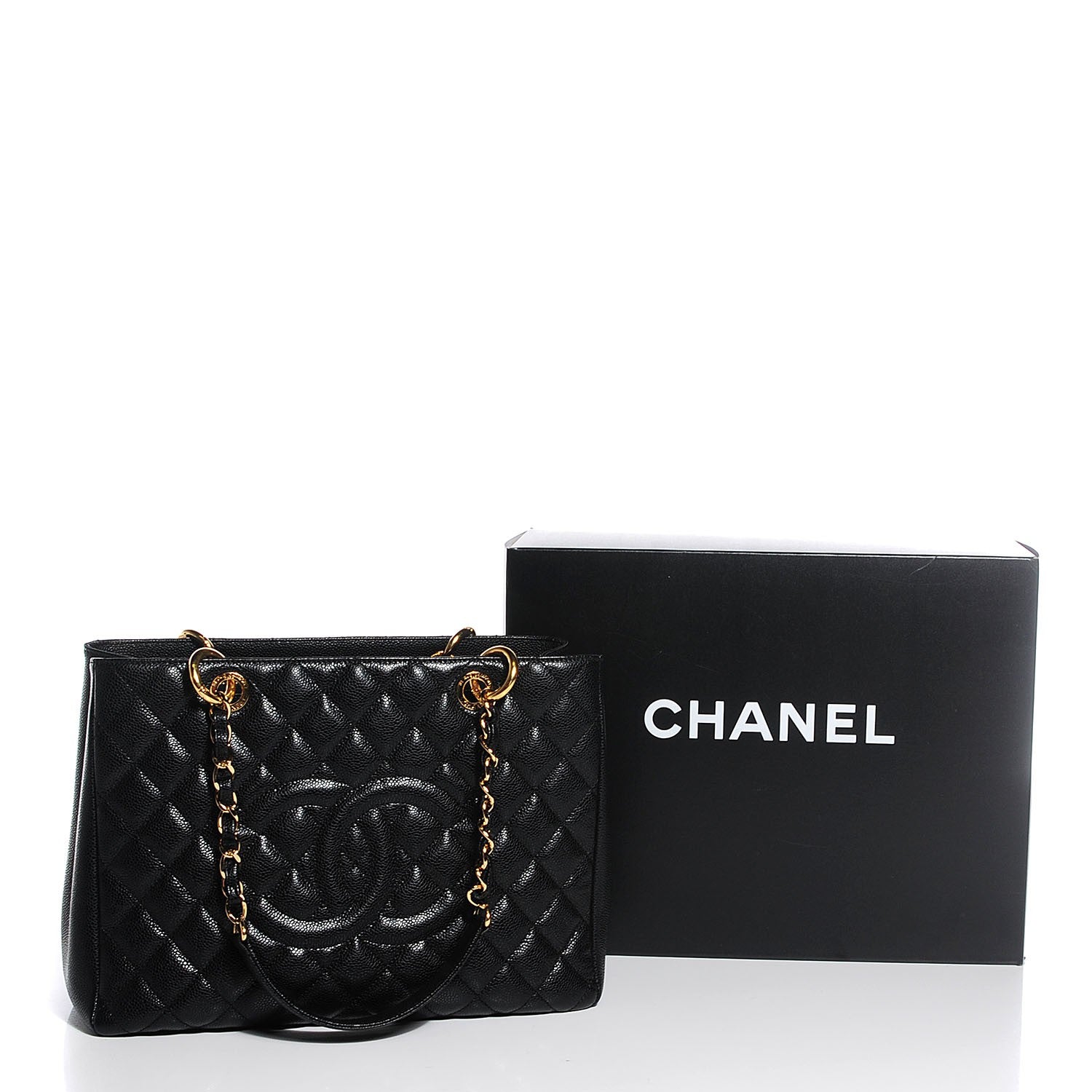 Chanel Caviar Quilted Grand Shopping Tote GST Black 8 of 8