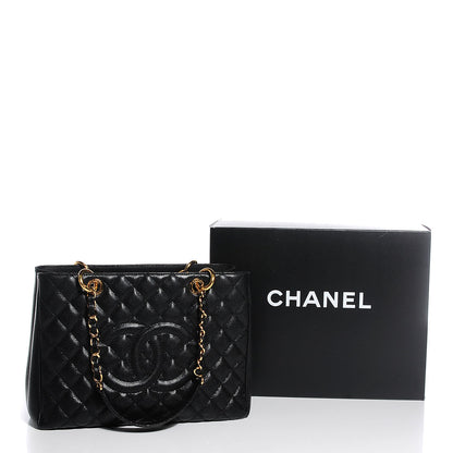 Chanel Caviar Quilted Grand Shopping Tote GST Black 8 of 8