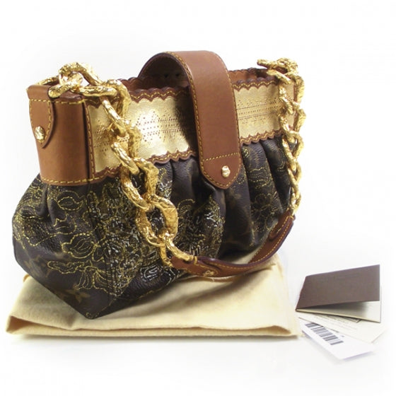 Louis Vuitton Monogram Dentelle Kirsten Gold 3 of 10