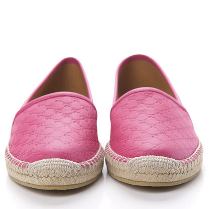 Gucci Microguccissima Signature Espadrilles 37.5 Box Pink 2 of 8