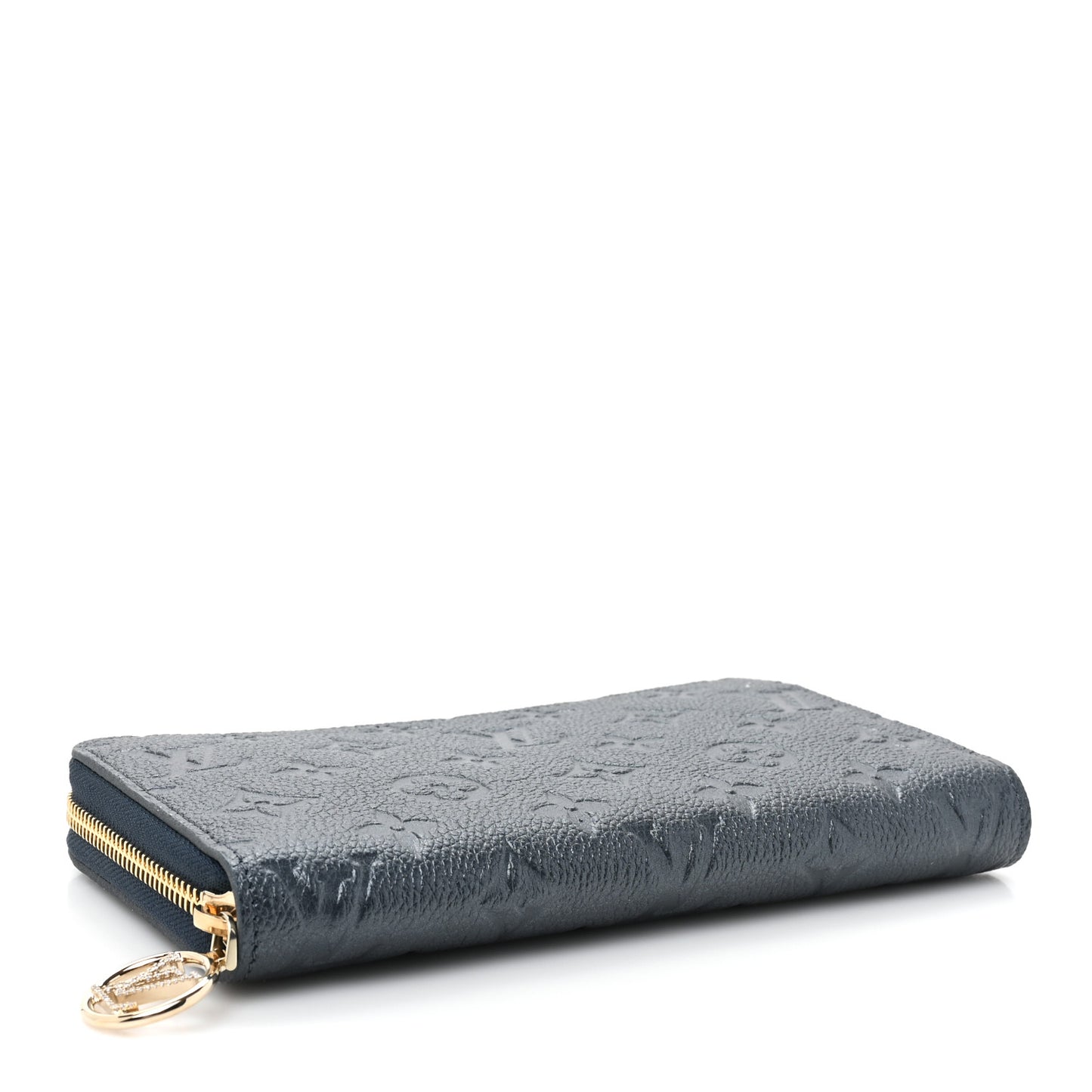 Metallic Empreinte Monogram Zippy Wallet Navy Blue