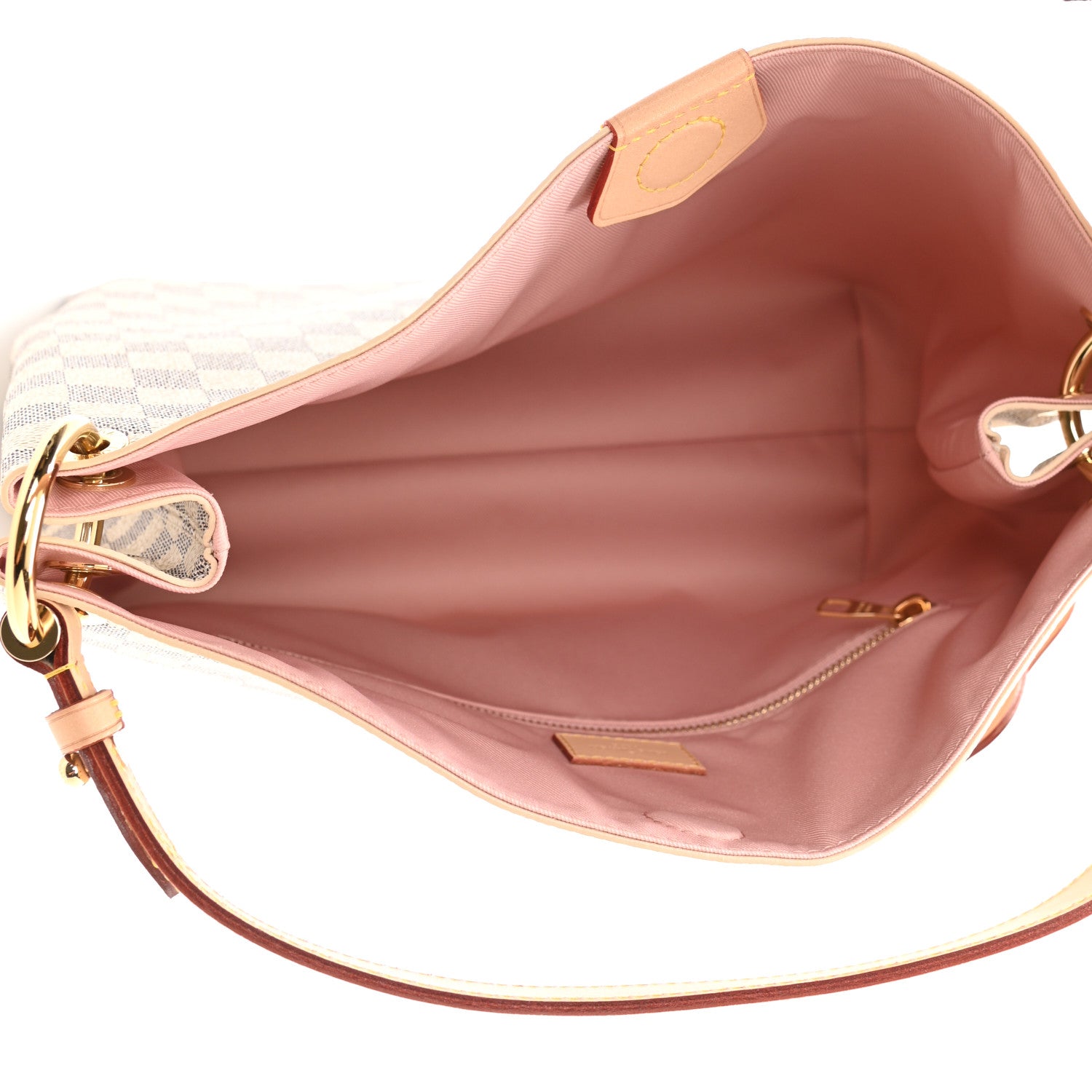 Louis Vuitton Damier Azur Graceful PM Rose Ballerine 5 of 9