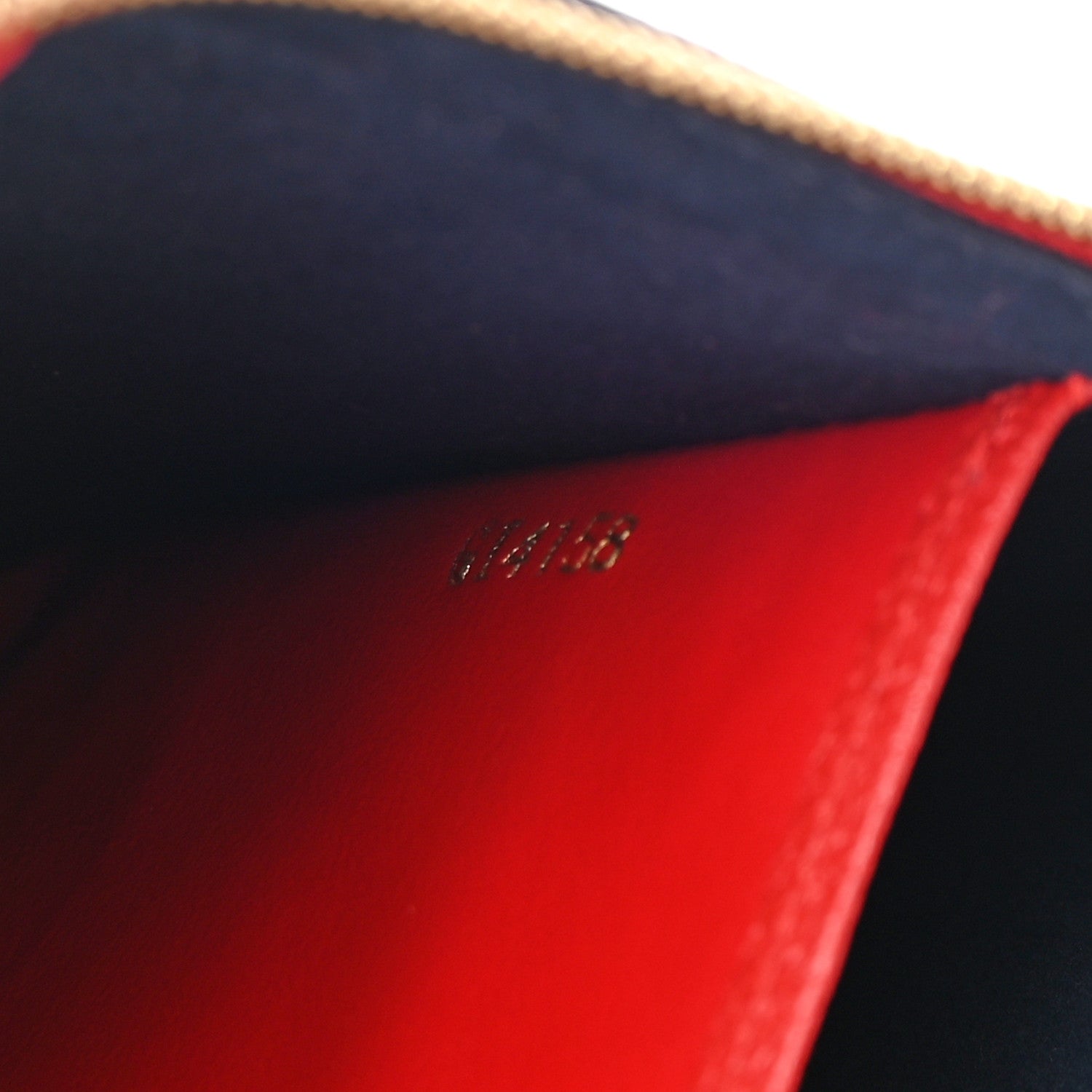 Louis Vuitton Empreinte Double Zip Pochette Marine Rouge 8 of 12