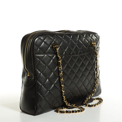 Chanel Lambskin Quilted Camera Case Black 3 of 8