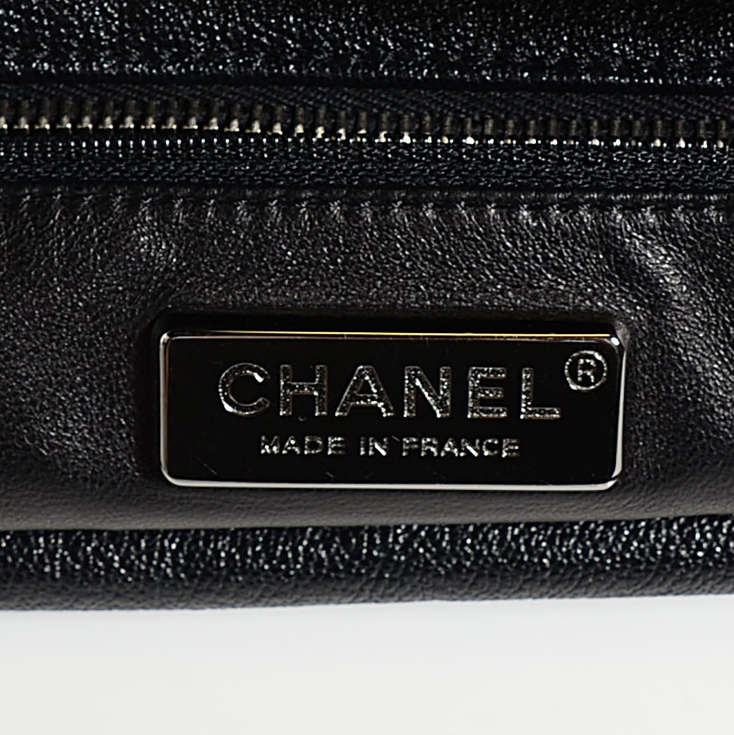 Chanel Deerskin Luxe Ligne Medium Bowler Black 6 of 7