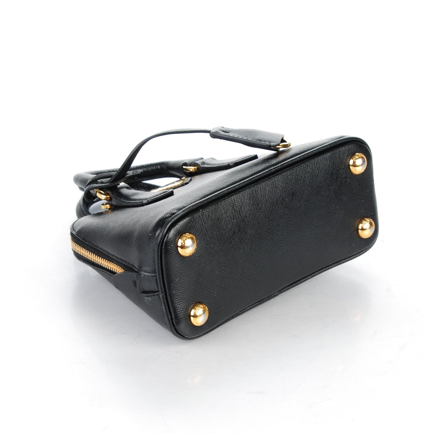 Saffiano Lux Mini Promenade Tote Black