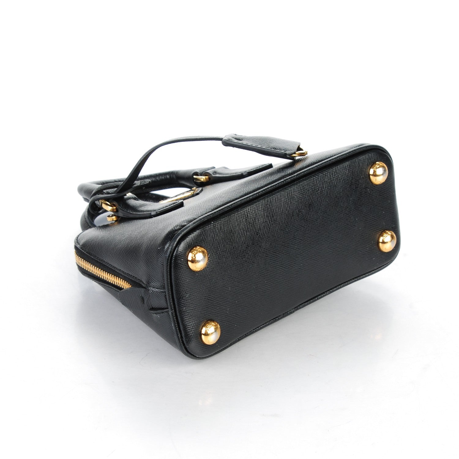 Prada Saffiano Lux Mini Promenade Tote Black 4 of 8