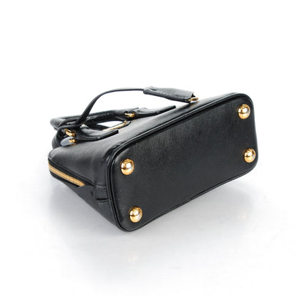 Prada Saffiano Lux Mini Promenade Tote Black 4 of 8
