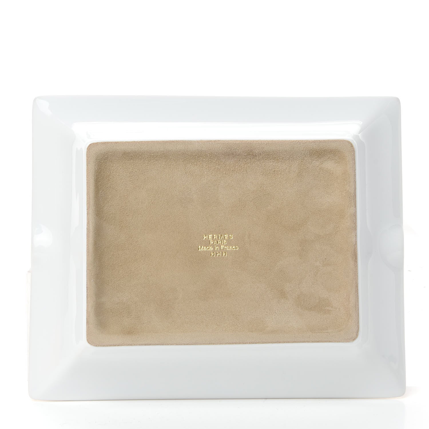 Hermes Porcelain Mosaique Au 24 Gold Ashtray 3 of 6