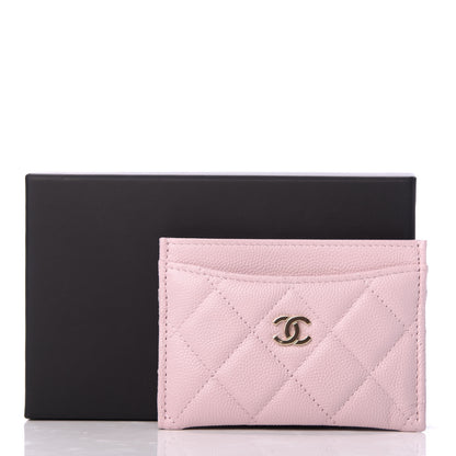 Chanel Caviar Quilted Card Holder Light Pink 8 of 8