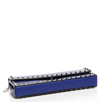 Valentino Garavani Nappa Rockstud Bangle Clutch Blue China 4 of 8