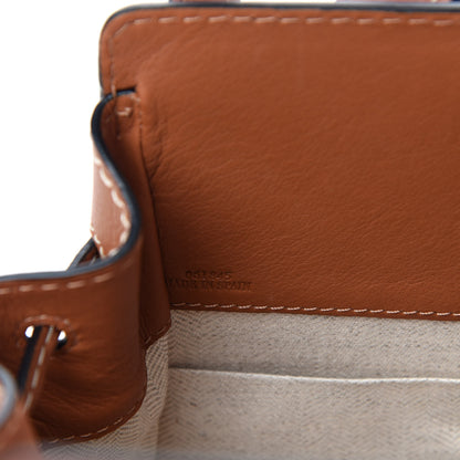 Loewe Calfskin Canvas Mini Hammock Shoulder Bag Natural Tan 11 of 12