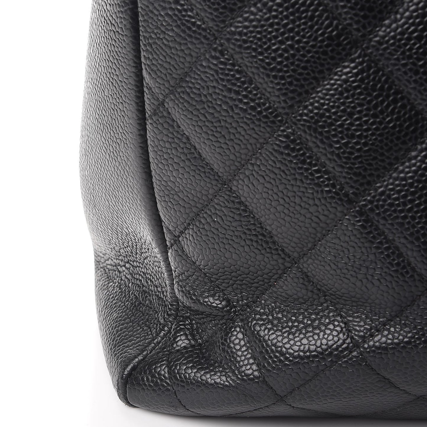 Caviar Quilted Grand Shopping Tote GST Black