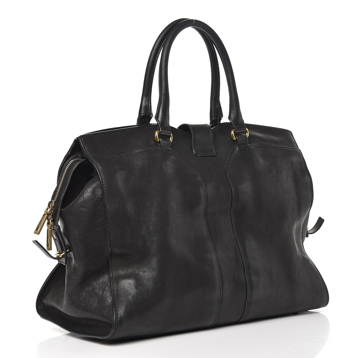 Saint Laurent Sheepskin Large Cabas ChYc Black 3 of 14