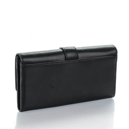 Gucci Calfskin Stirrup Continental Wallet Black 2 of 9