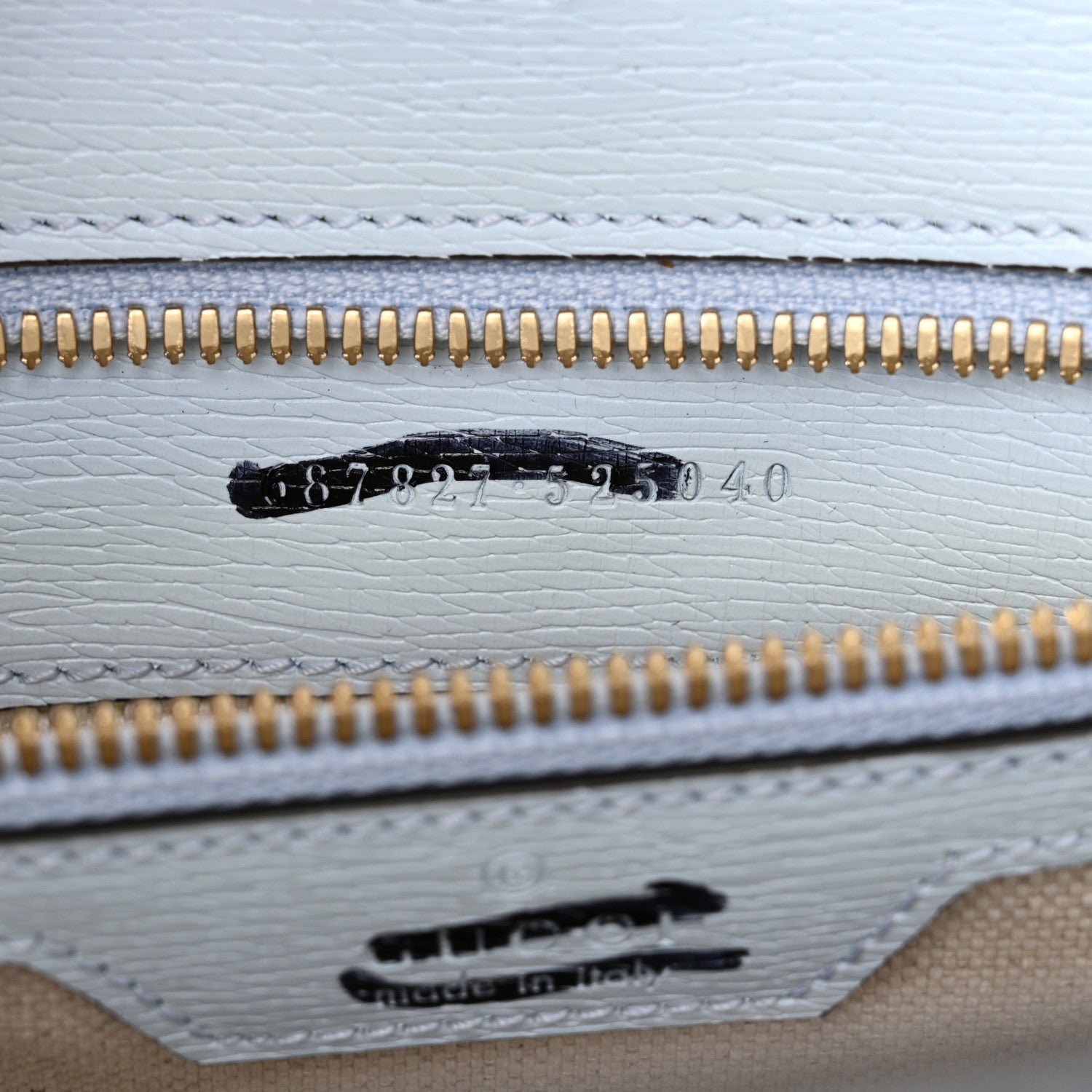 Gucci New Shangai Calfskin Tiger Savanah Textured Calfskin Medium Tote Light Blue Multicolor 6 of 14