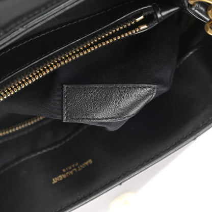Saint Laurent Calfskin Y Quilted Monogram Medium Loulou Chain Satchel Black 7 of 16
