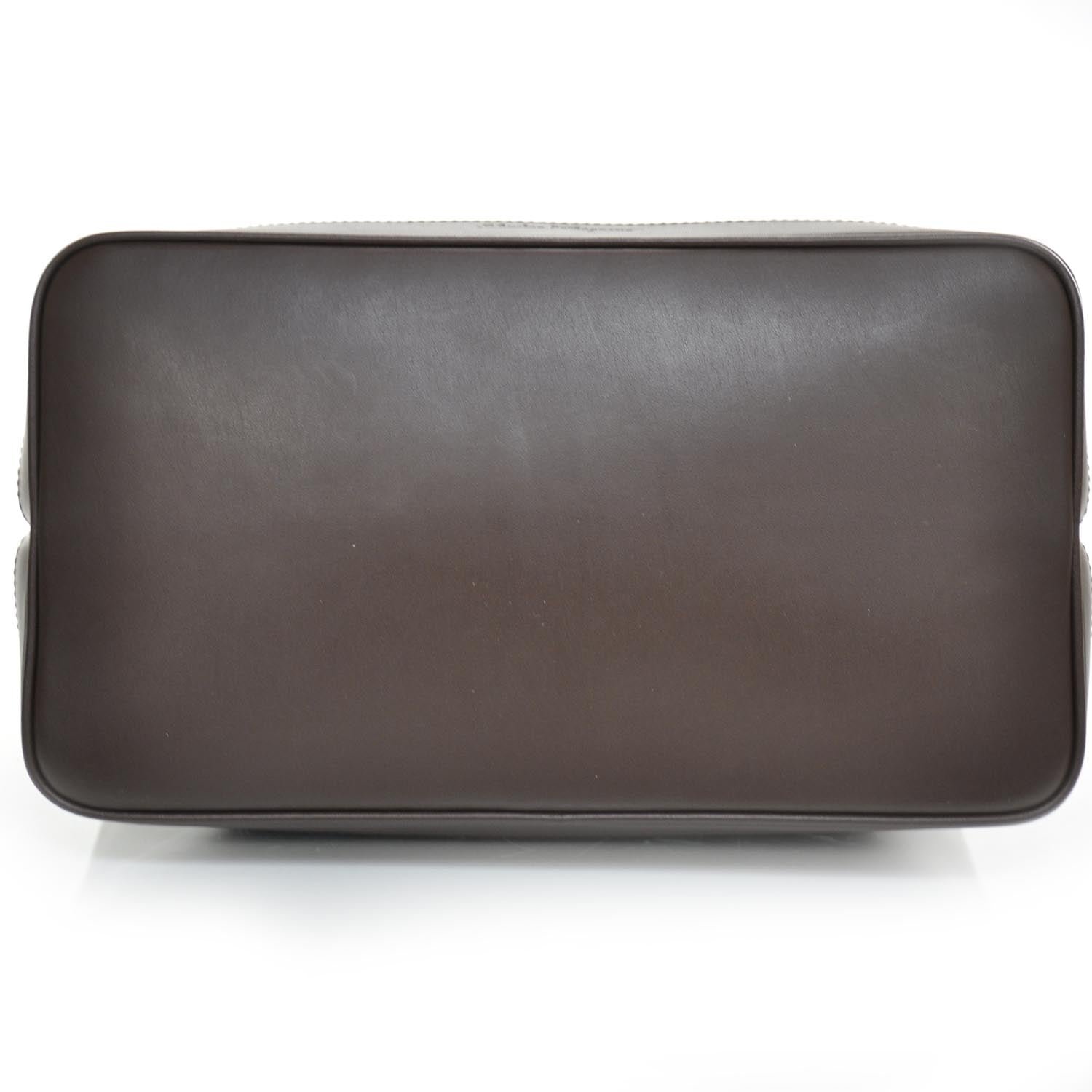 FASHIONPHILE SALVATOREFERRAGAMOHickoryCalfskinToteCaffe 5 of 8