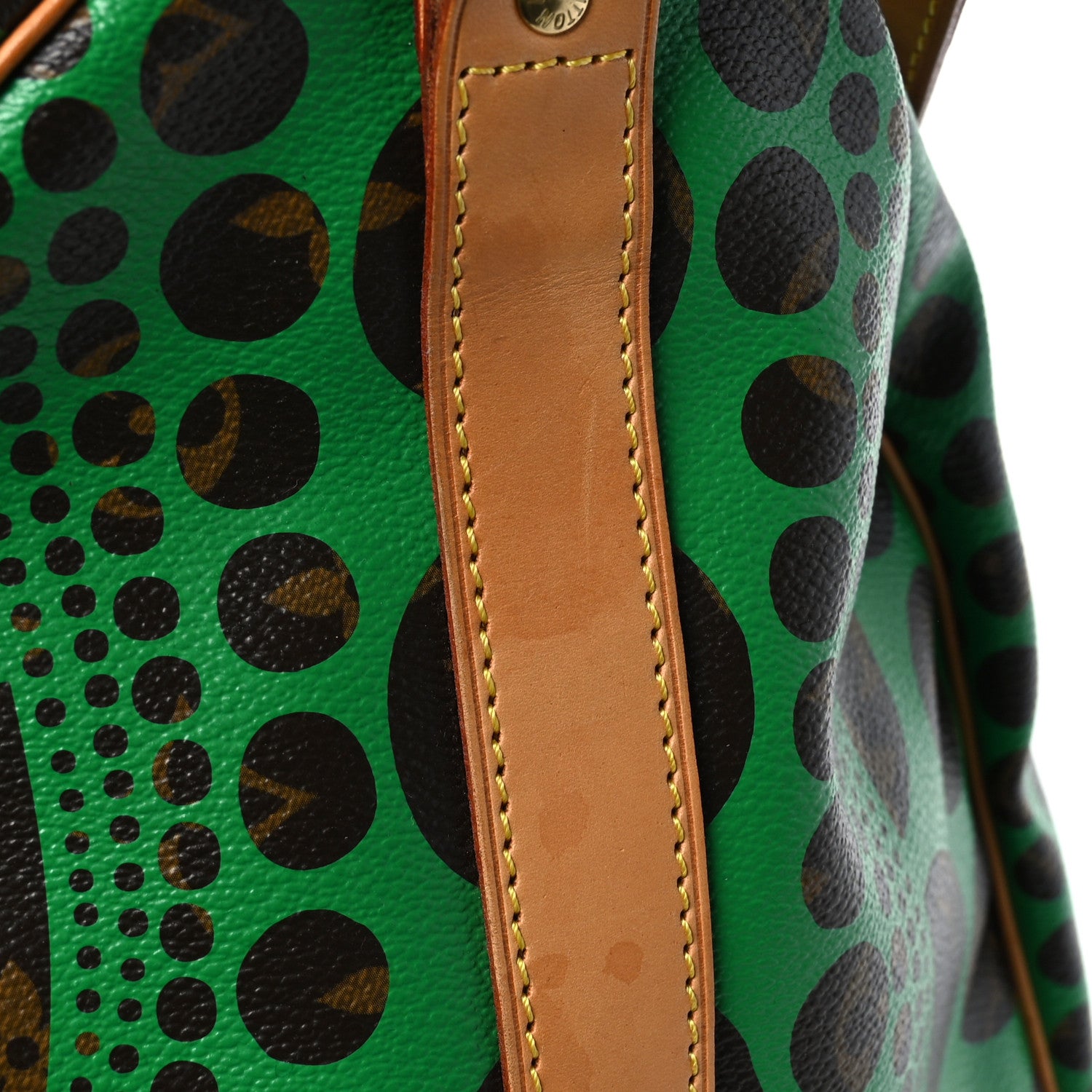 Louis Vuitton Monogram Kusama Pumpkin Dots Keepall Bandouliere 55 Green 13 of 13