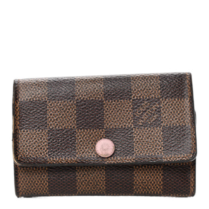 Louis Vuitton Damier Ebene Multicles 6 Key Holder Rose Ballerine 1 of 5
