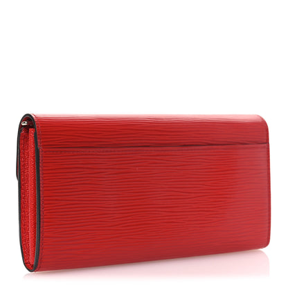 Louis Vuitton Epi Sarah Wallet NM Coquelicot 3 of 8