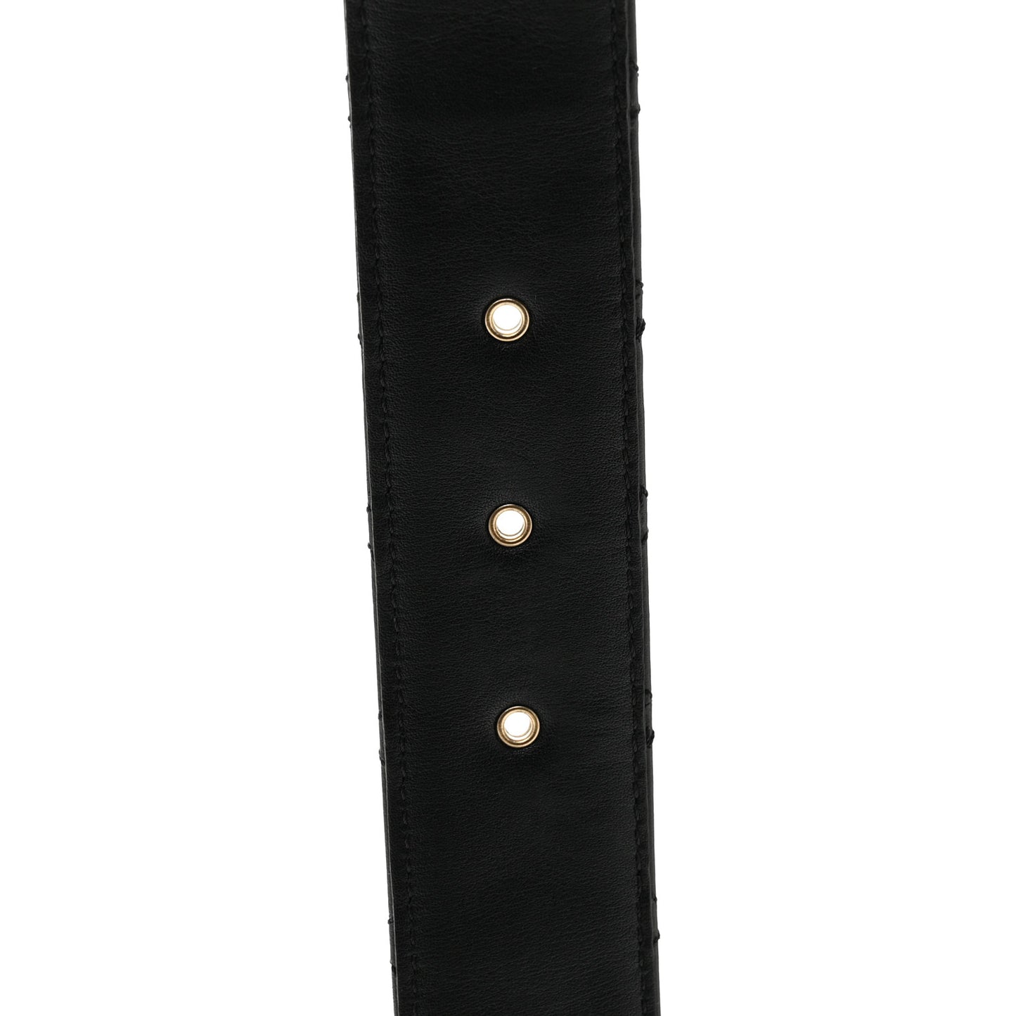Calfskin Quilted CC Chain Belt 95 38 Black