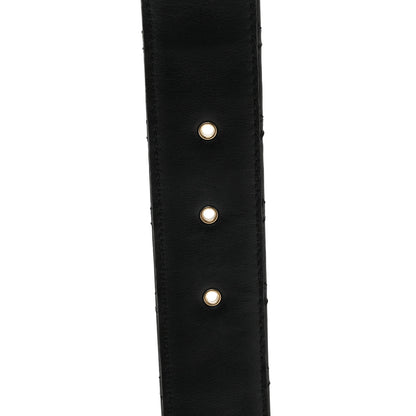 Chanel Calfskin Quilted CC Chain Belt 95 38 Black 3 of 7