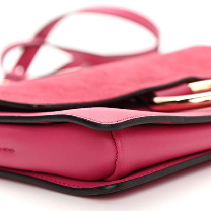 Chloe Suede Calfskin Small Faye Shoulder Bag Fuchsia Rose 8 of 10
