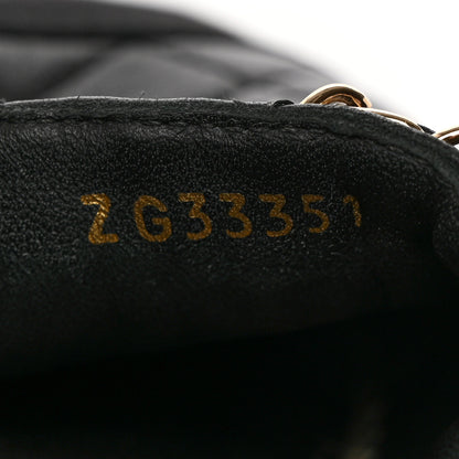 Chanel Lambskin Grosgrain Quilted CC Chain Espadrilles 39 Black 9 of 12