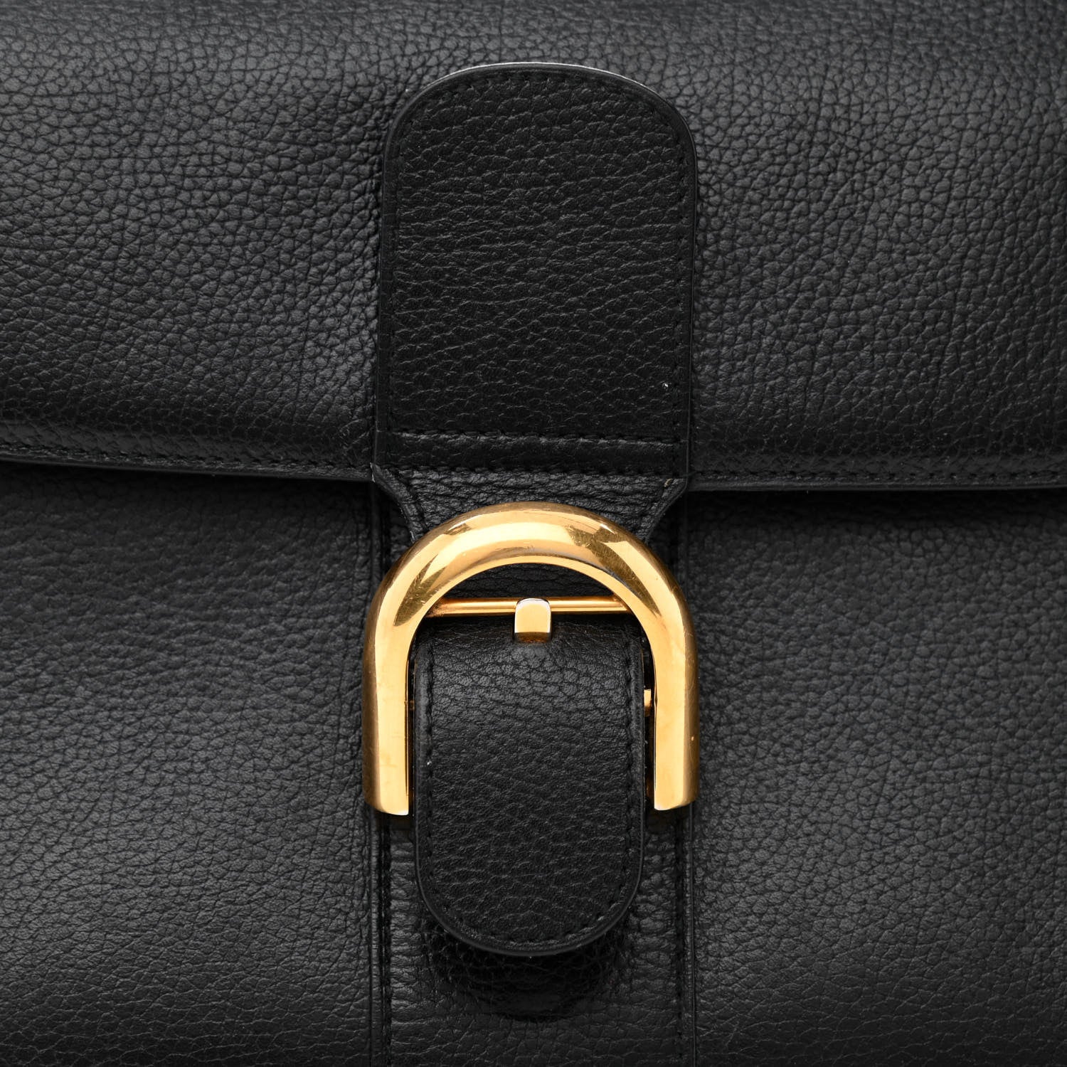 Delvaux Crispy Calfskin MM Brillant Satchel Black 12 of 19