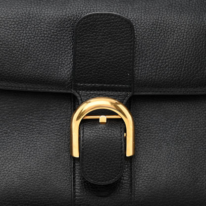 Delvaux Crispy Calfskin MM Brillant Satchel Black 12 of 19