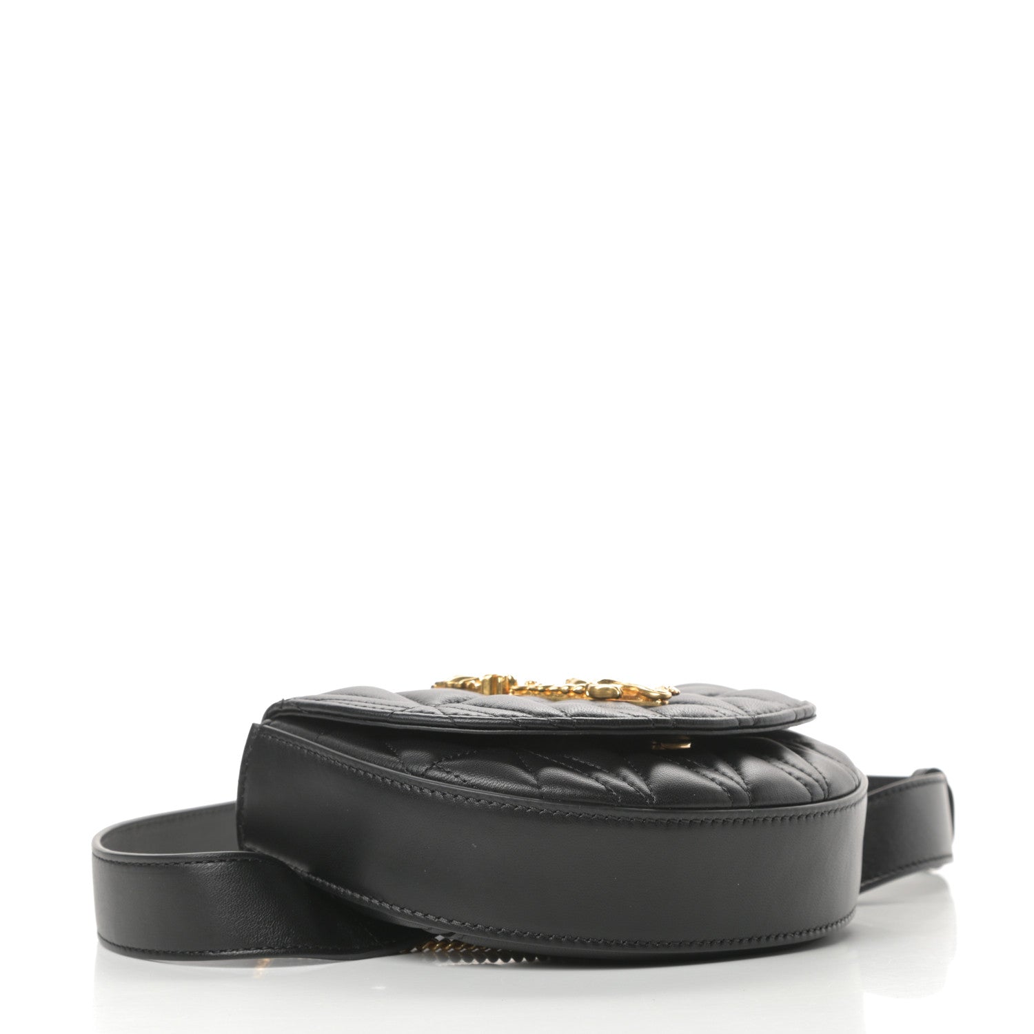 Versace Nappa Quilted Virtus Belt Bag Black 5 of 12