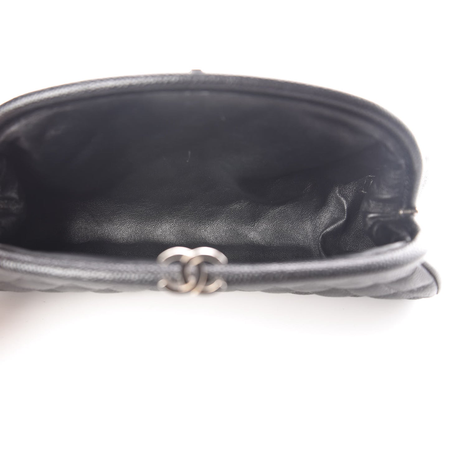 Caviar Quilted Timeless Clutch Black