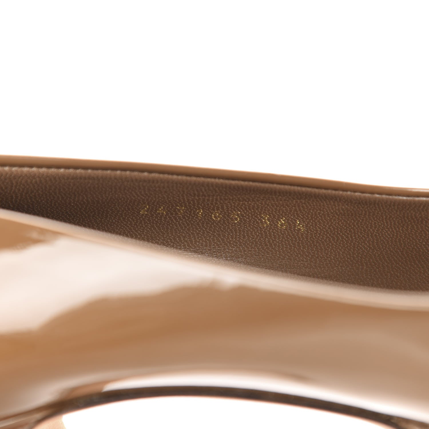 Gucci Patent Platform Pumps 36.5 Taupe 9 of 9