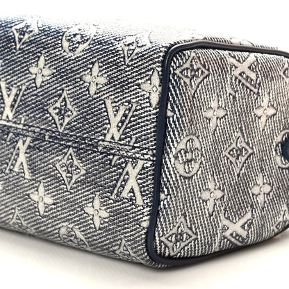 Louis Vuitton Monoglam Speedy Bandouliere 20 Blue 7 of 8