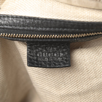 Gucci Pebbled Calfskin Medium Soho Boston Black 6 of 17