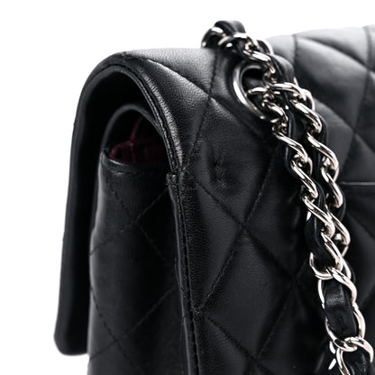 Chanel Lambskin Quilted Medium Double Flap Black 22 of 22