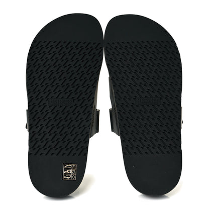 Hermes Calfskin Mens Chypre Sandals 43 Black 7 of 9
